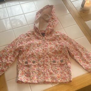 Baby Gap Pink Floral Raincoat 18-24 months
